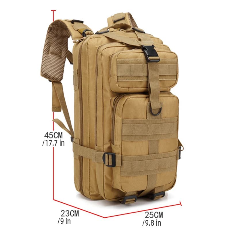 Tactical rugzak 30L camouflage - licht en waterafstotend 4