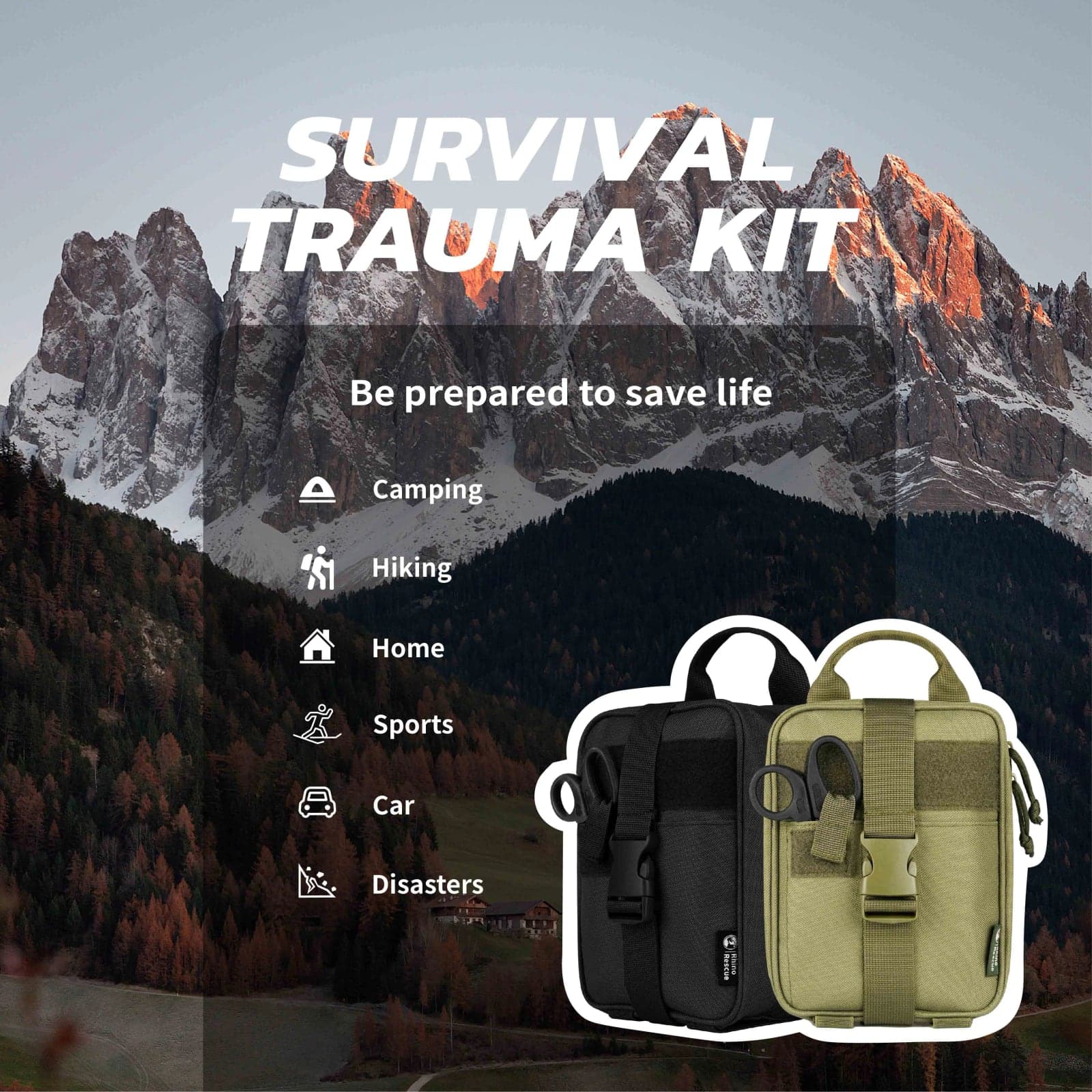 Survival trauma kit - molle pouch met tourniquet 4