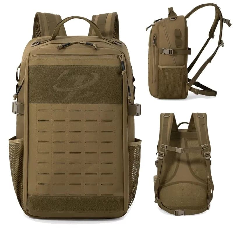 Travel backpack with laptop compartment - water-repellent, breathable back panel 5