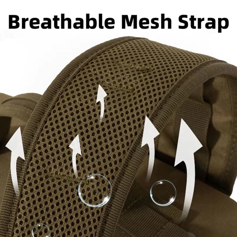 Travel backpack with laptop compartment - water-repellent, breathable back panel 6