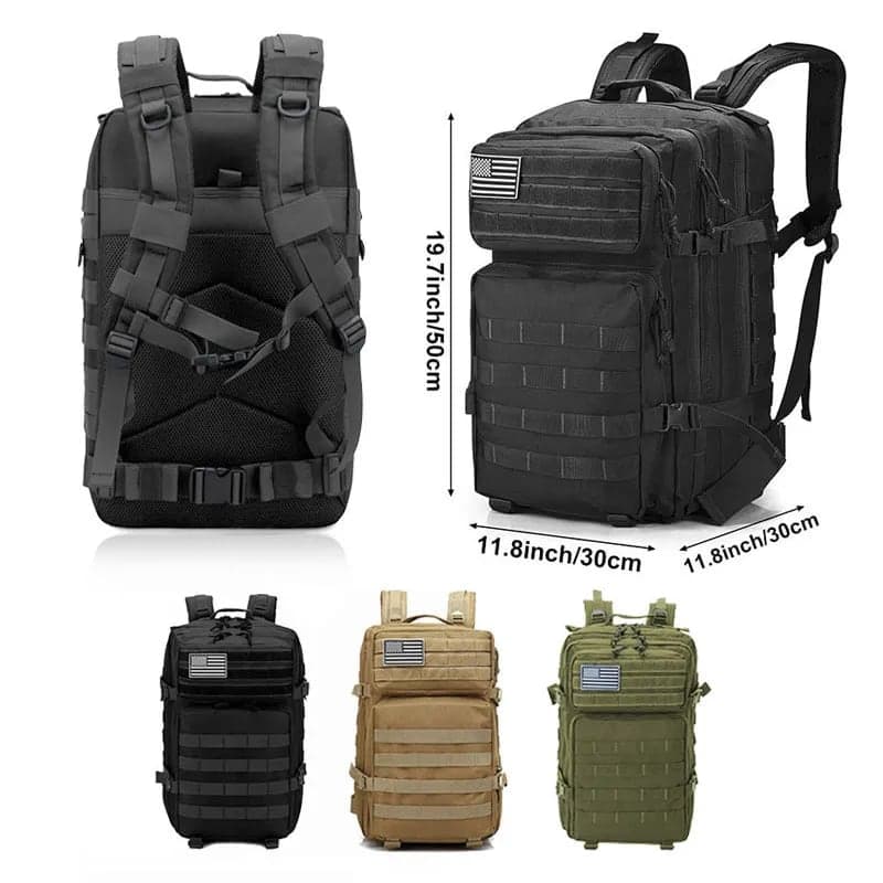 Outdoor backpack 50L - water-repellent with modular carry system 5