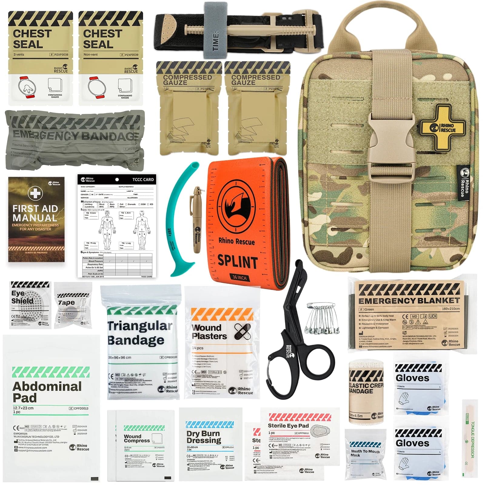 IFAK trauma kit - tactical first-aid set for outdoor, car and emergencies
