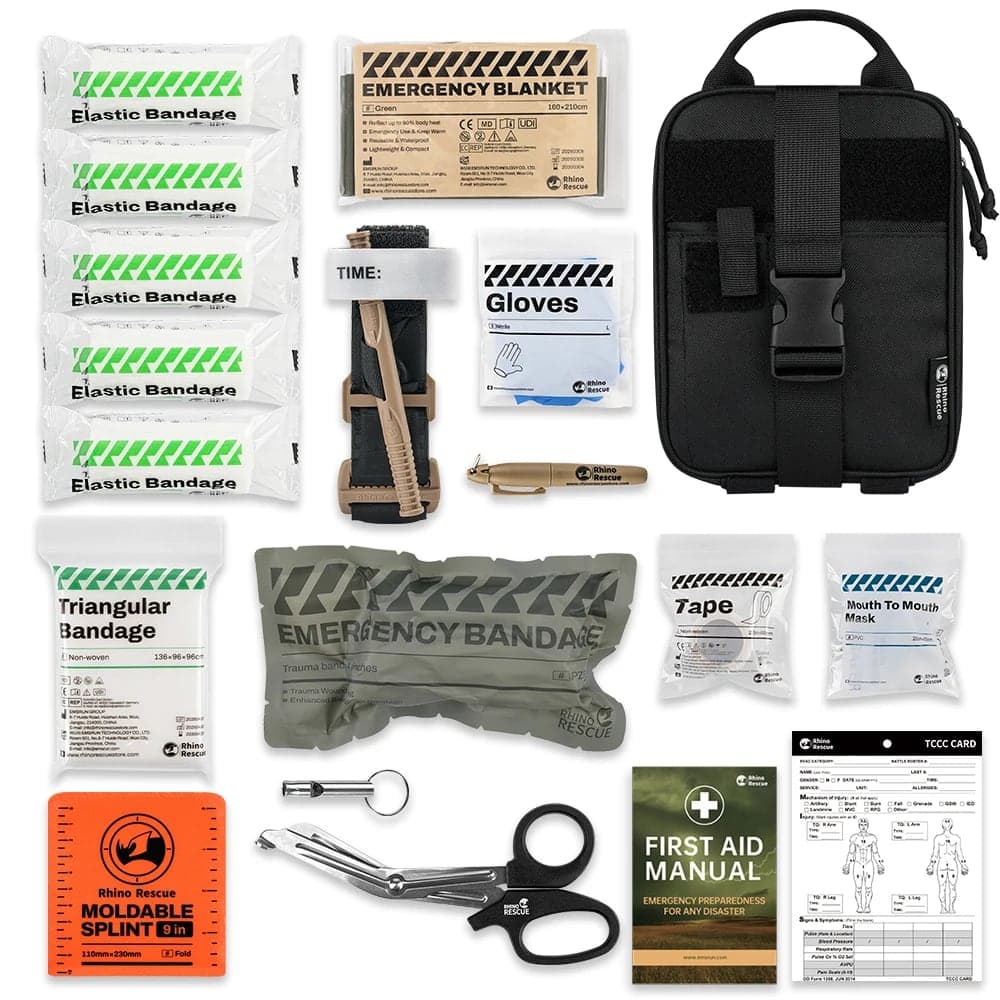 Survival trauma kit - molle pouch met tourniquet